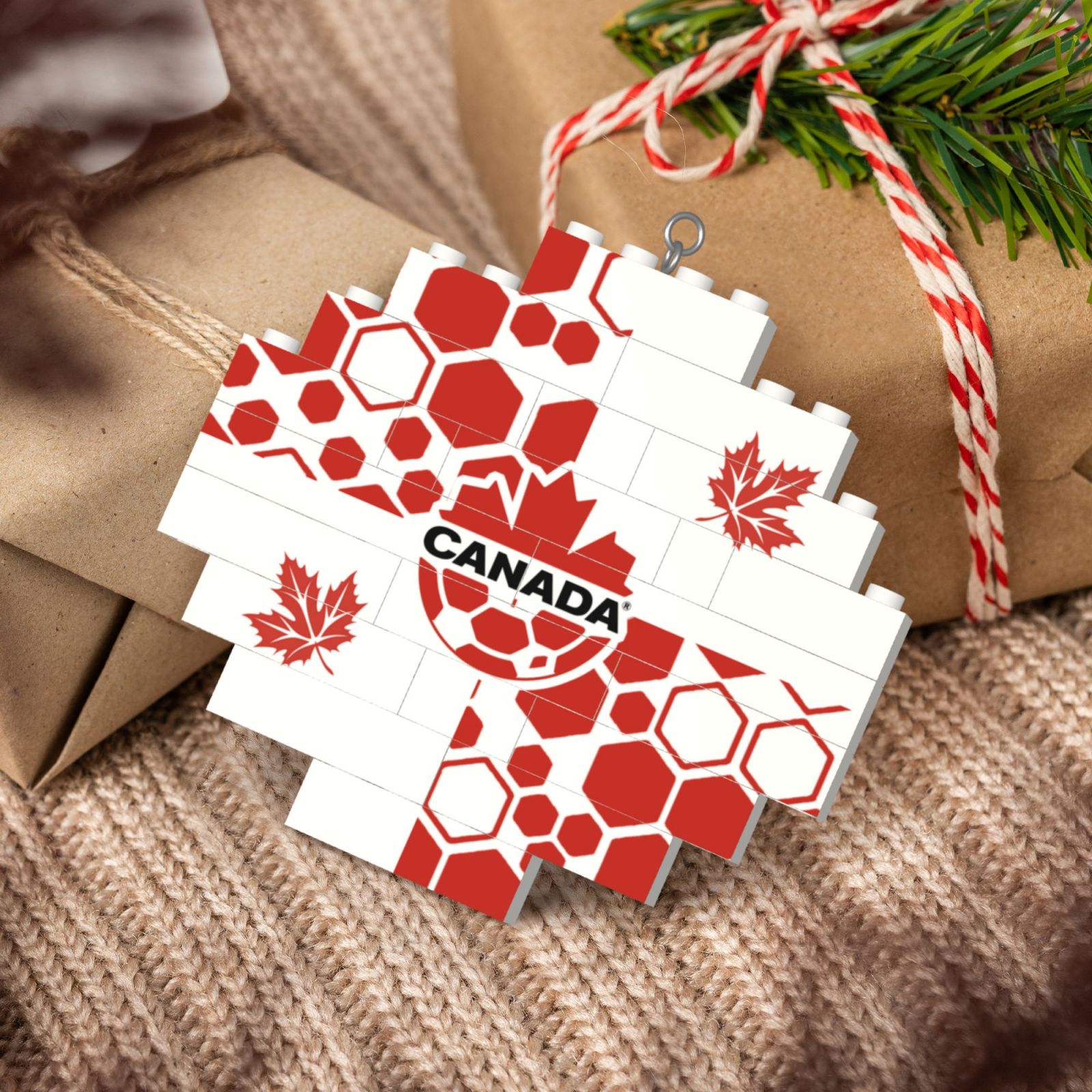 Canada Building Block Puzzle Ornament BBP2030 - Soccerfana