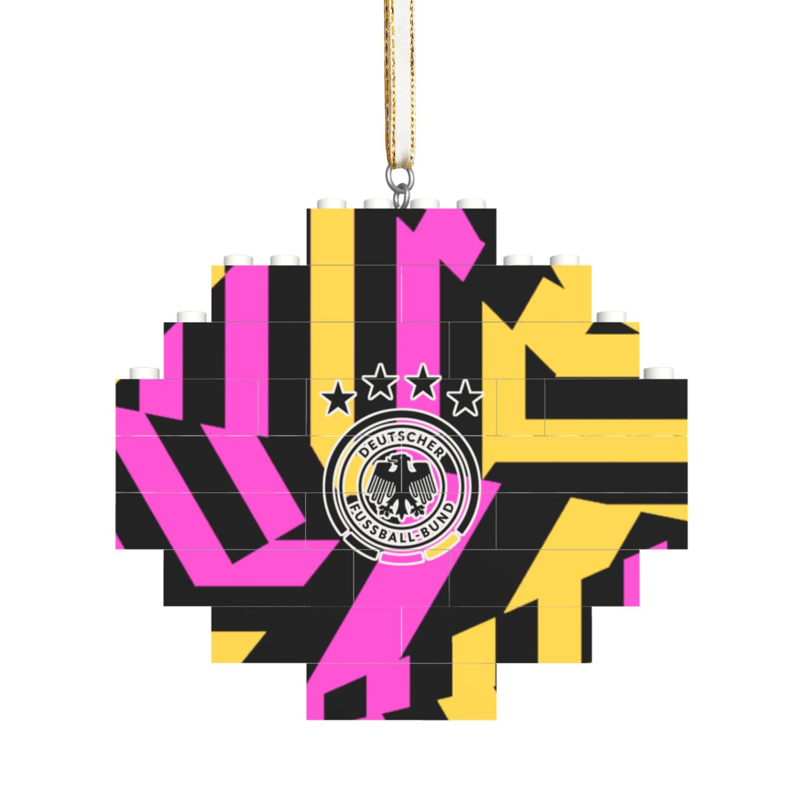 Germany Building Block Puzzle Ornament BBP1996 - Soccerfana