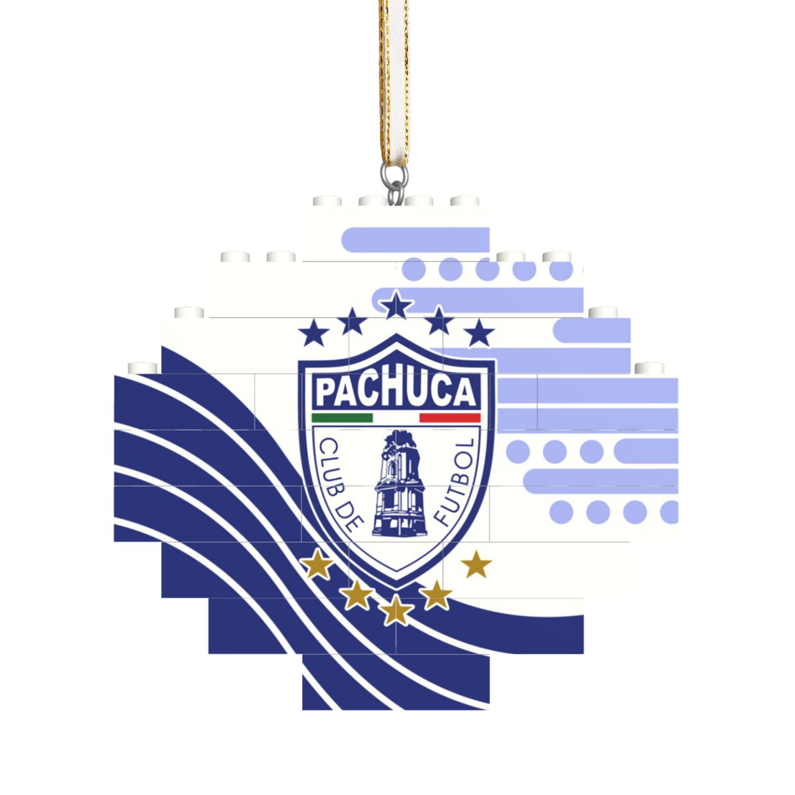 Pachuca Building Block Puzzle Ornament BBP2166 - Soccerfana