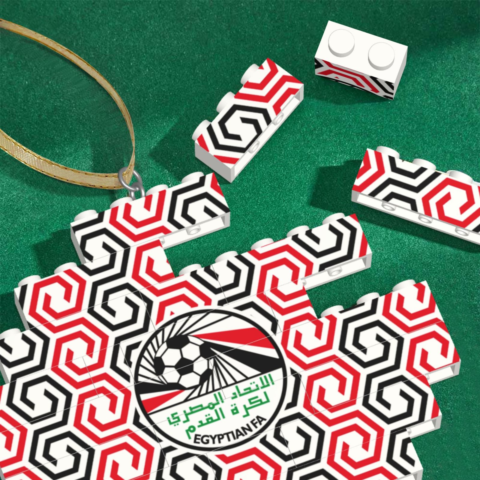 Egypt Building Block Puzzle Ornament BBP2009 - Soccerfana