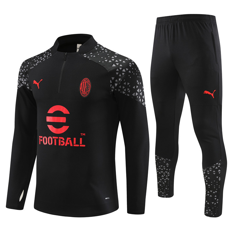 AC Milan Long Sleeve Track Suit 23/24 MEN573 - Soccerfana