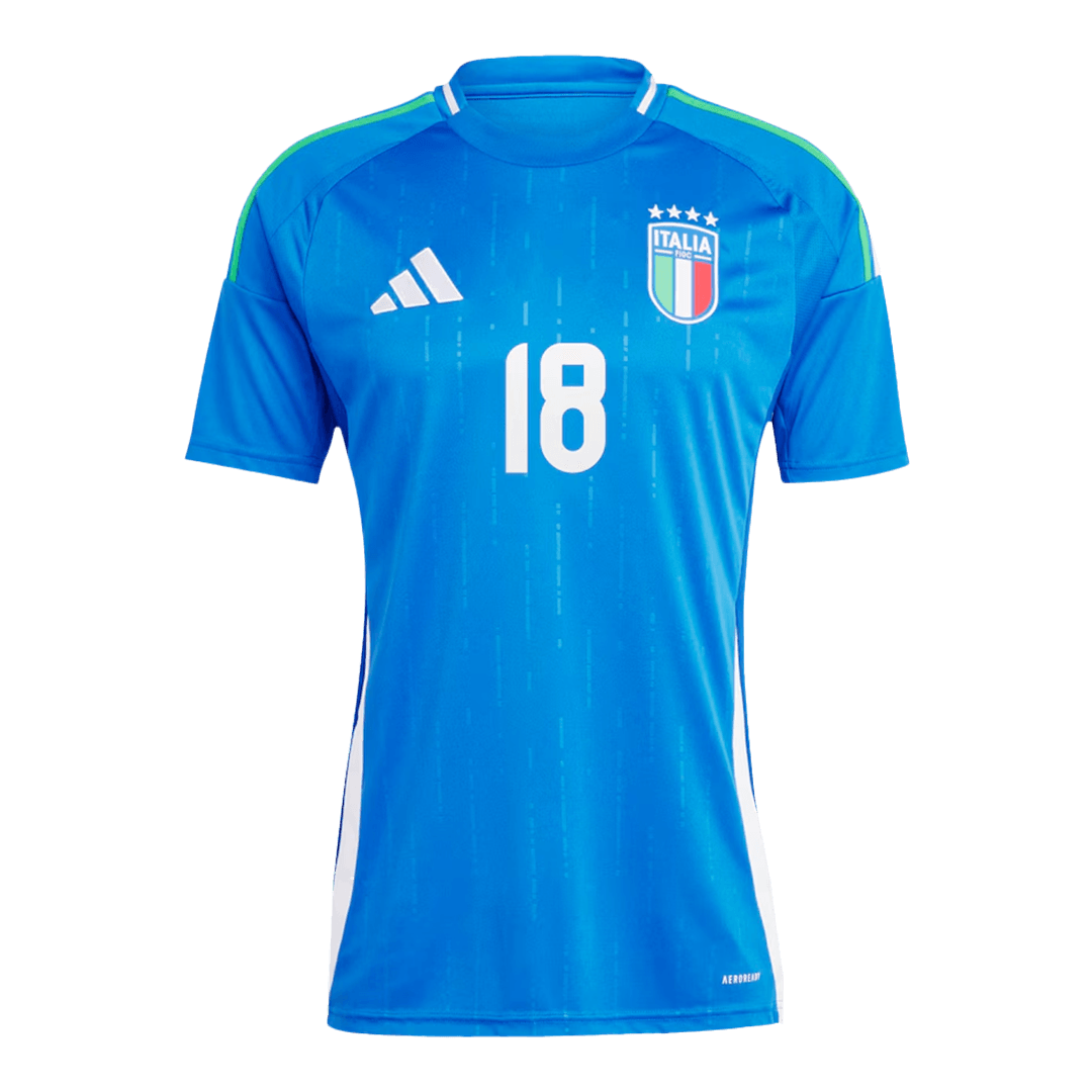 Nicolo Barella #18 Italy Home Jersey EURO 2024 - Soccerfana