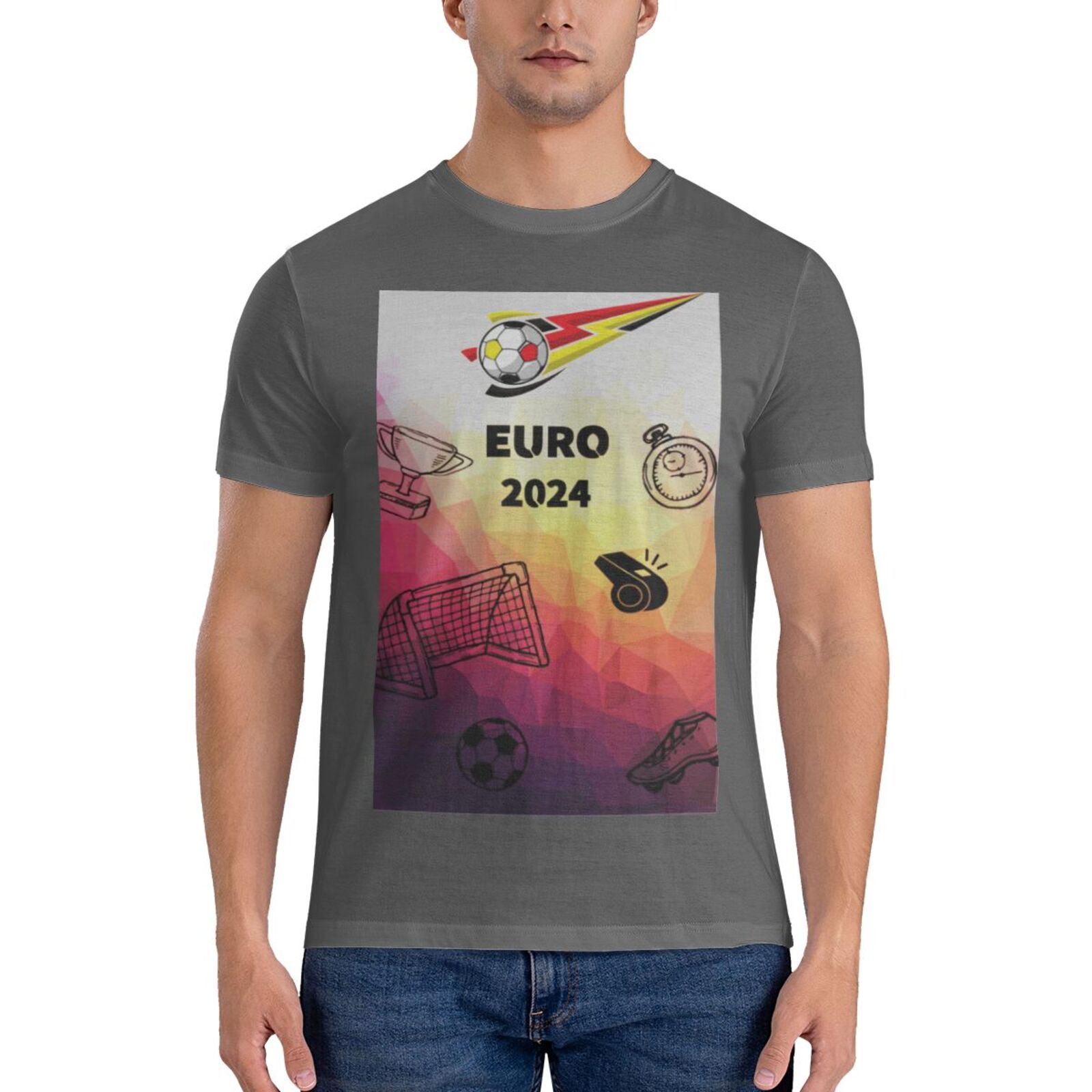 Men's Germany EURO 2024 Basic Short Sleeve T-Shirt BST1771 - Soccerfana