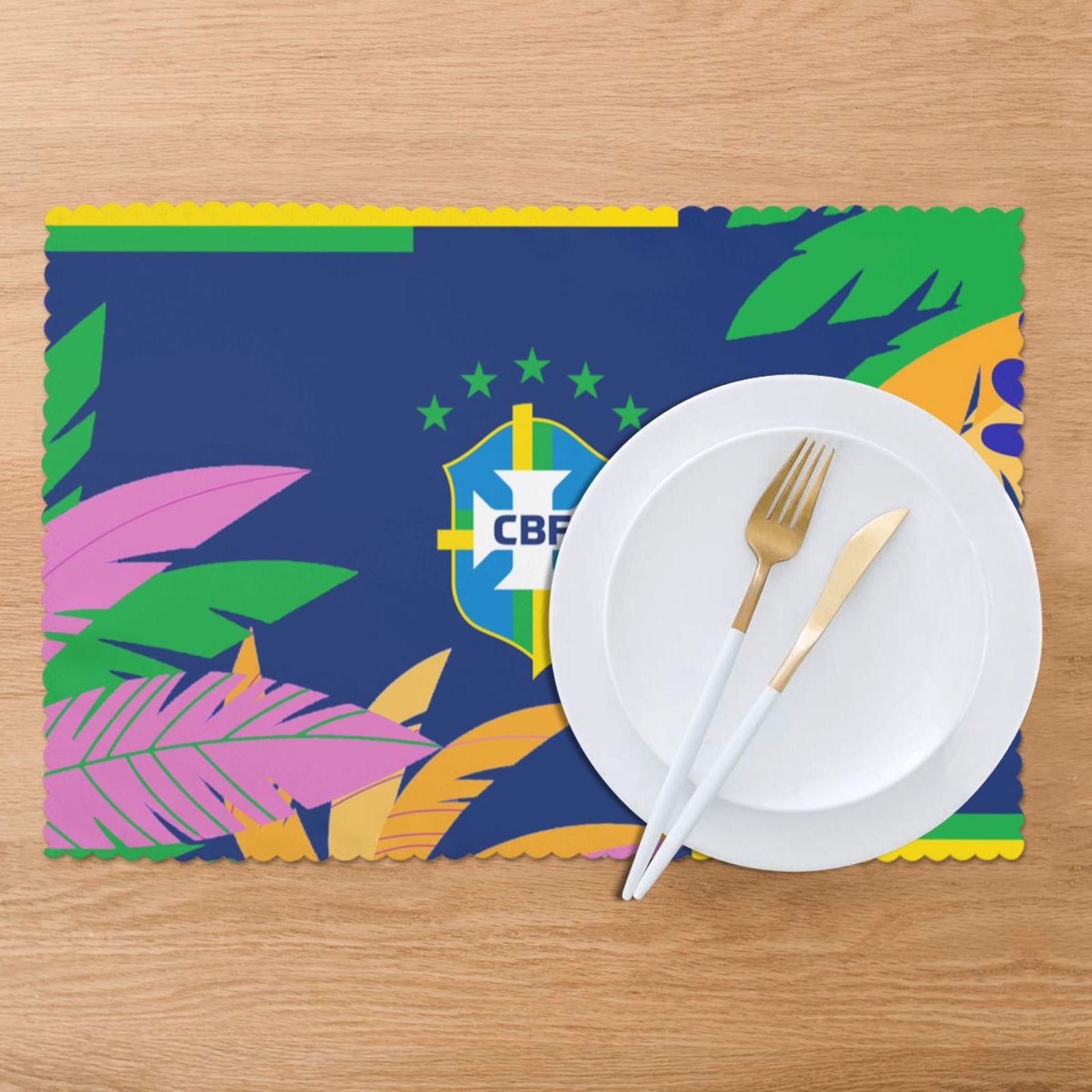 Brazil Placemat Set Of 6 PFD2299 - Soccerfana