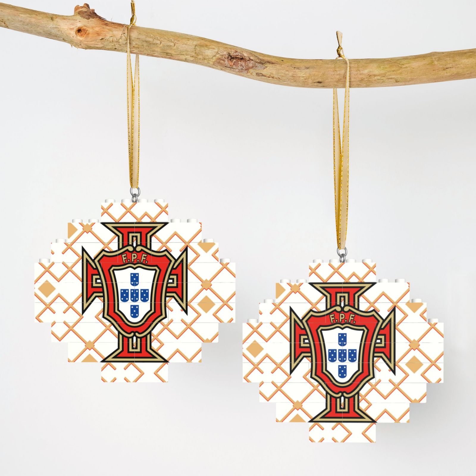 Portugal Building Block Puzzle Ornament BBP2178 - Soccerfana