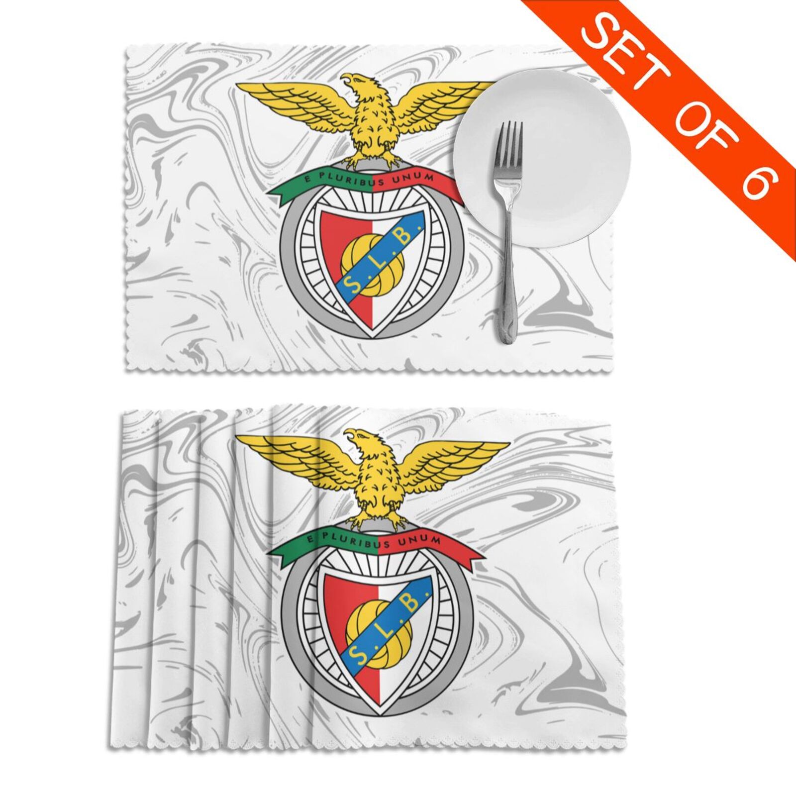 Benfica Placemat Set Of 6 PFD2056 - Soccerfana