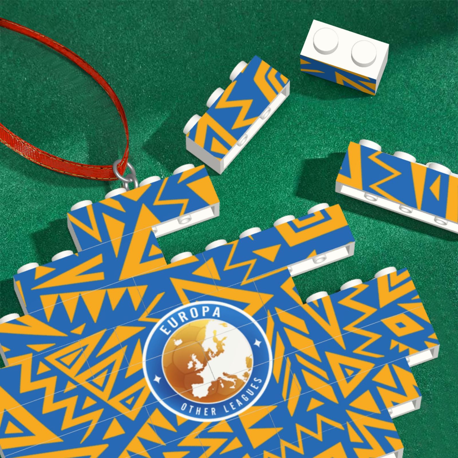 UEFA Europa League Building Block Puzzle Ornament BBP2038 - Soccerfana