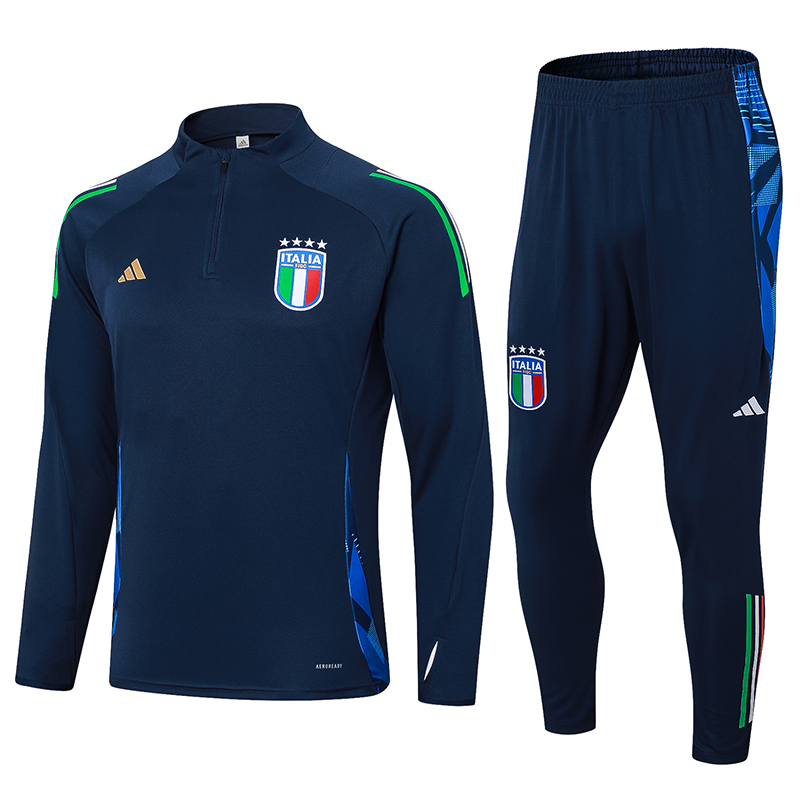 Italy Long Sleeve Track Suit 2024/25 MEN552 - Soccerfana
