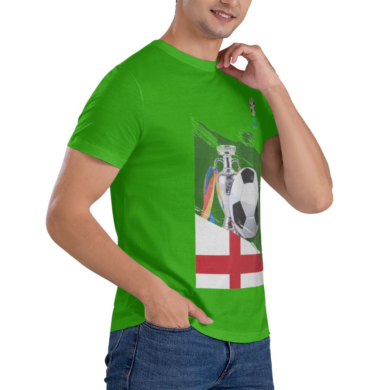 Men's England EURO 2024 Basic Short Sleeve T-Shirt BST1681 - Soccerfana