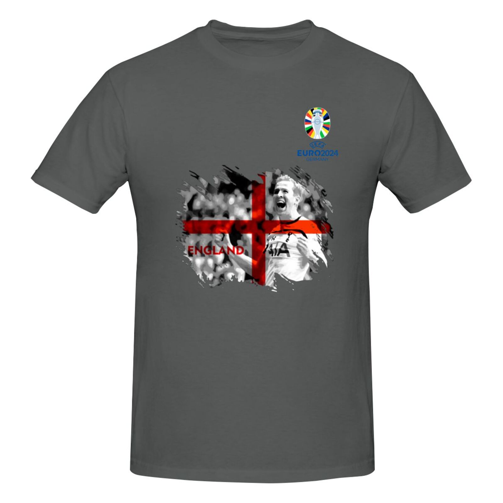 Men's England EURO 2024 Basic Short Sleeve T-Shirt BST1713 - Soccerfana