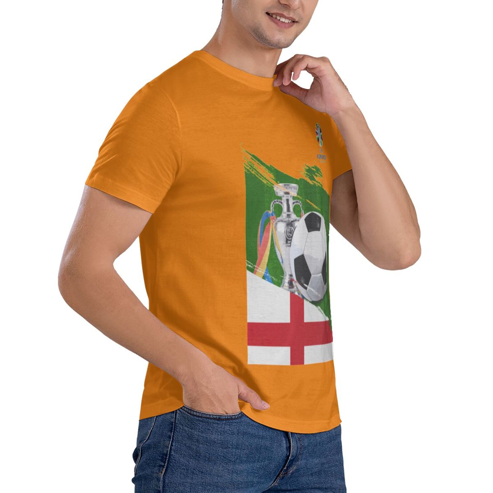 Men's England EURO 2024 Basic Short Sleeve T-Shirt BST1681 - Soccerfana
