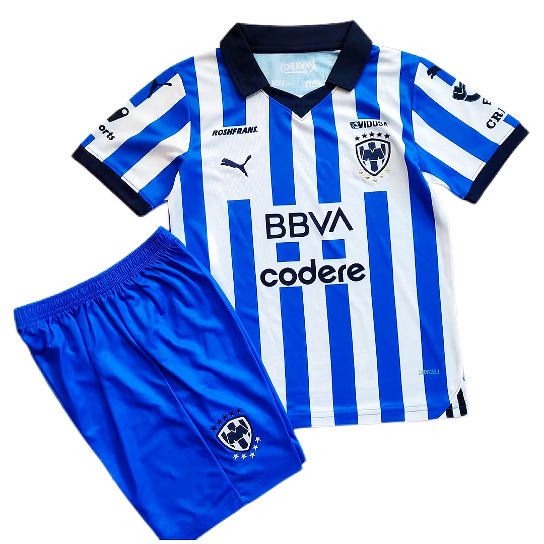 Kid's Monterrey Home Jersey+Shorts 23/24 - Soccerfana