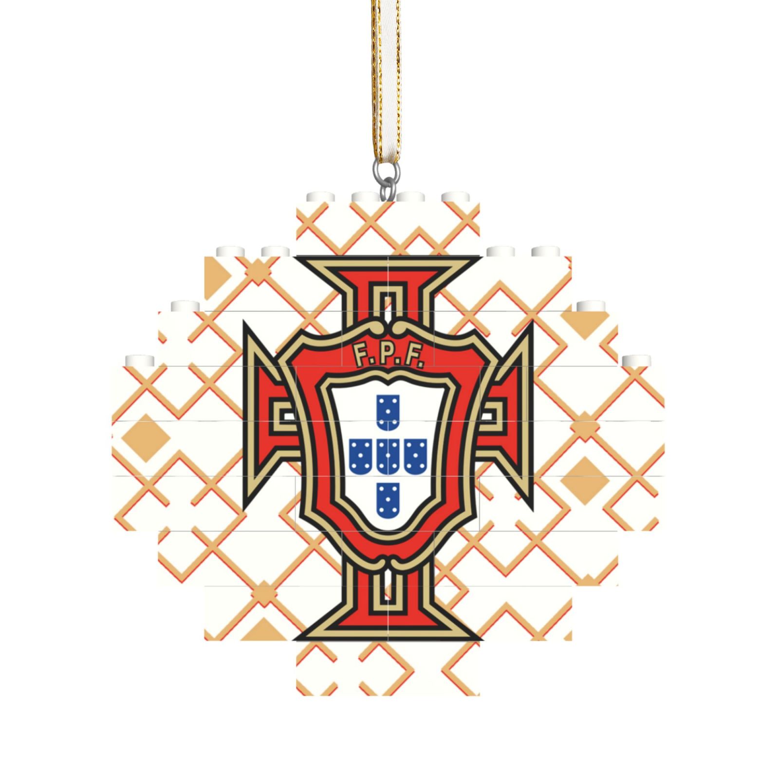 Portugal Building Block Puzzle Ornament BBP2178 - Soccerfana