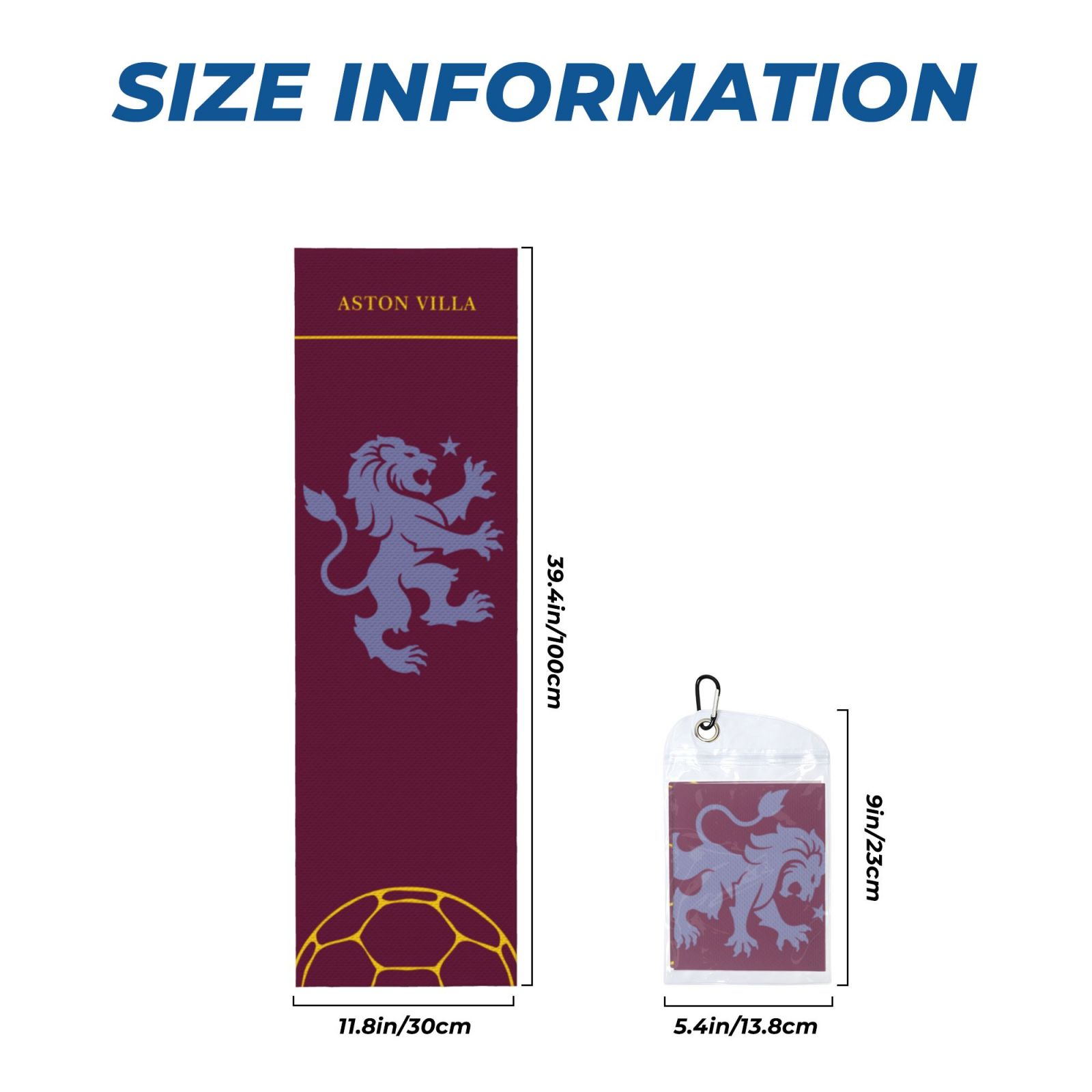 Aston Villa Sports Towel CET2116 - Soccerfana