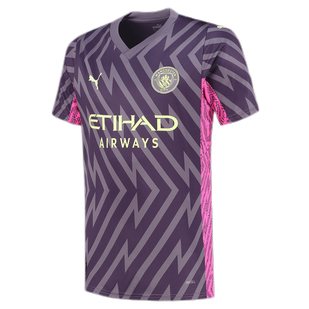 Manchester City Goalkeeper Purple Jersey 23/24 - Soccerfana