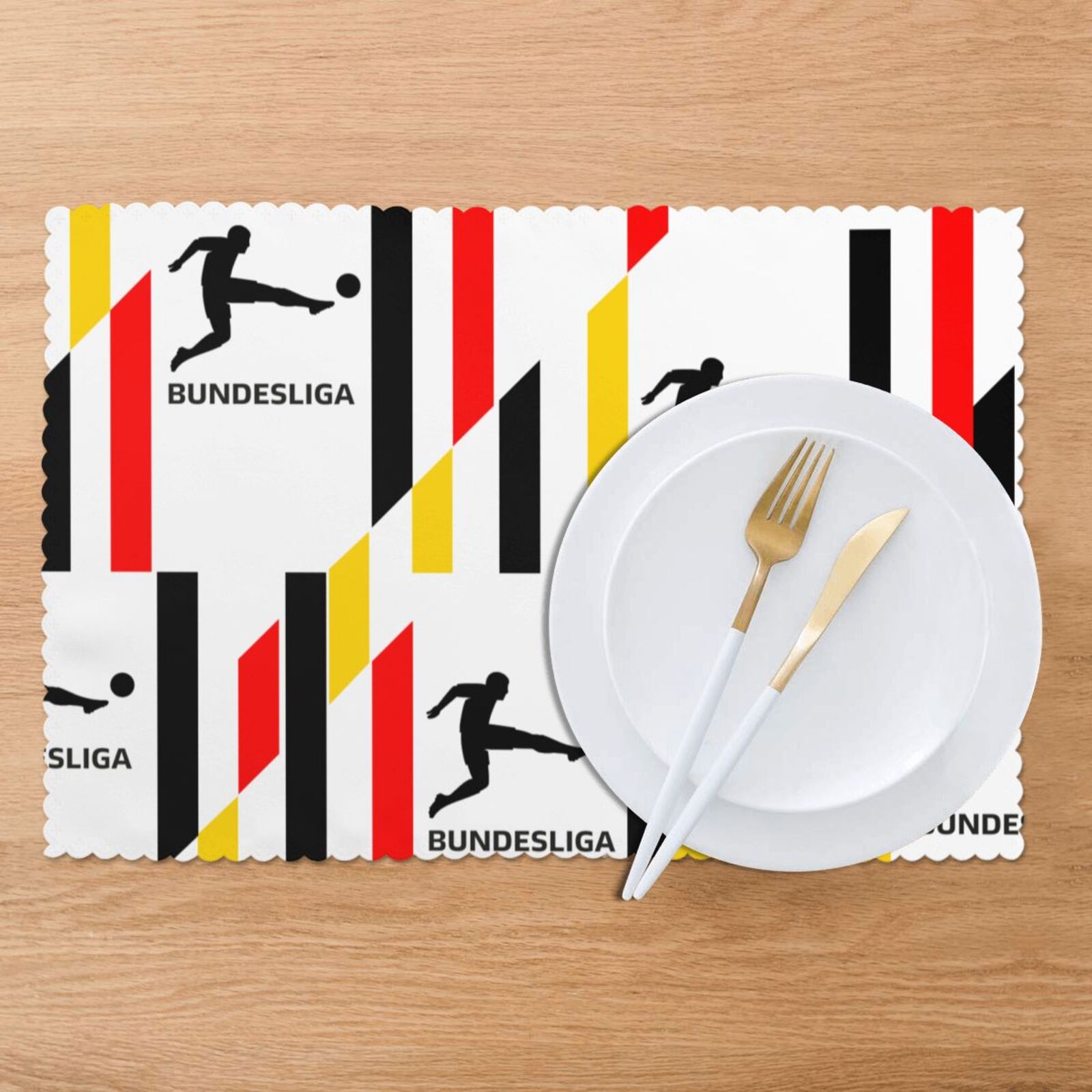 Germany Football League Placemat Set Of 6 PFD2266 - Soccerfana