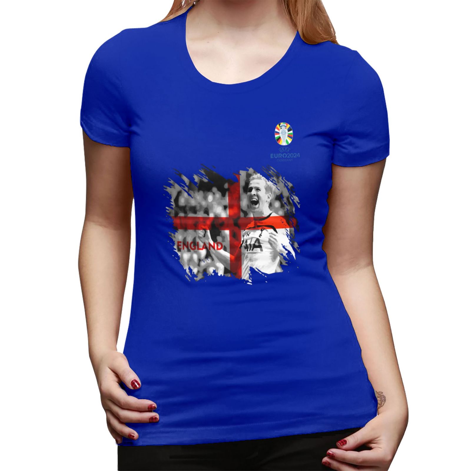 Woman's England EURO 2024 Basic Short Sleeve T-Shirt WBT1712 - Soccerfana