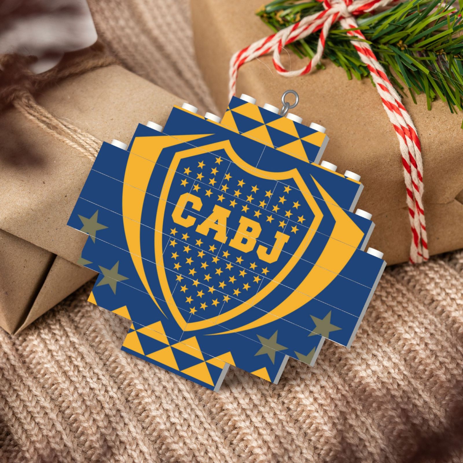 Boca Juniors Building Block Puzzle Ornament BBP2197 - Soccerfana