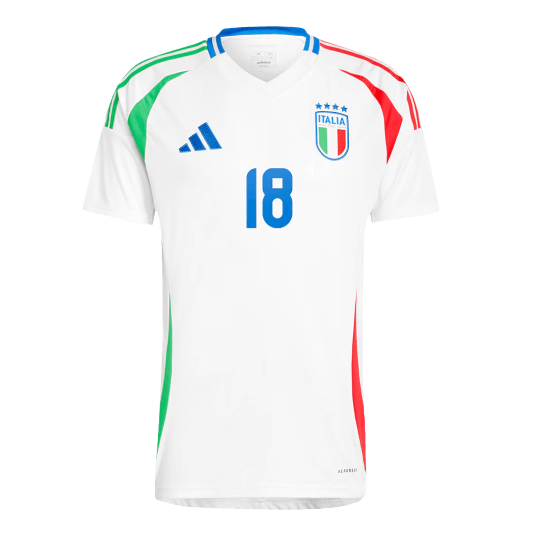 Nicolo Barella #18 Italy Away Jersey EURO 2024 - Soccerfana