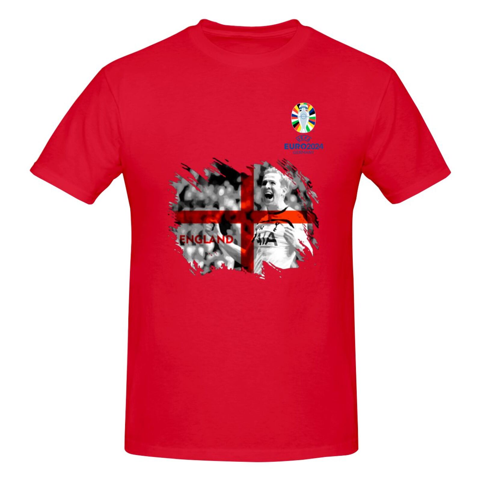 Men's England EURO 2024 Basic Short Sleeve T-Shirt BST1713 - Soccerfana