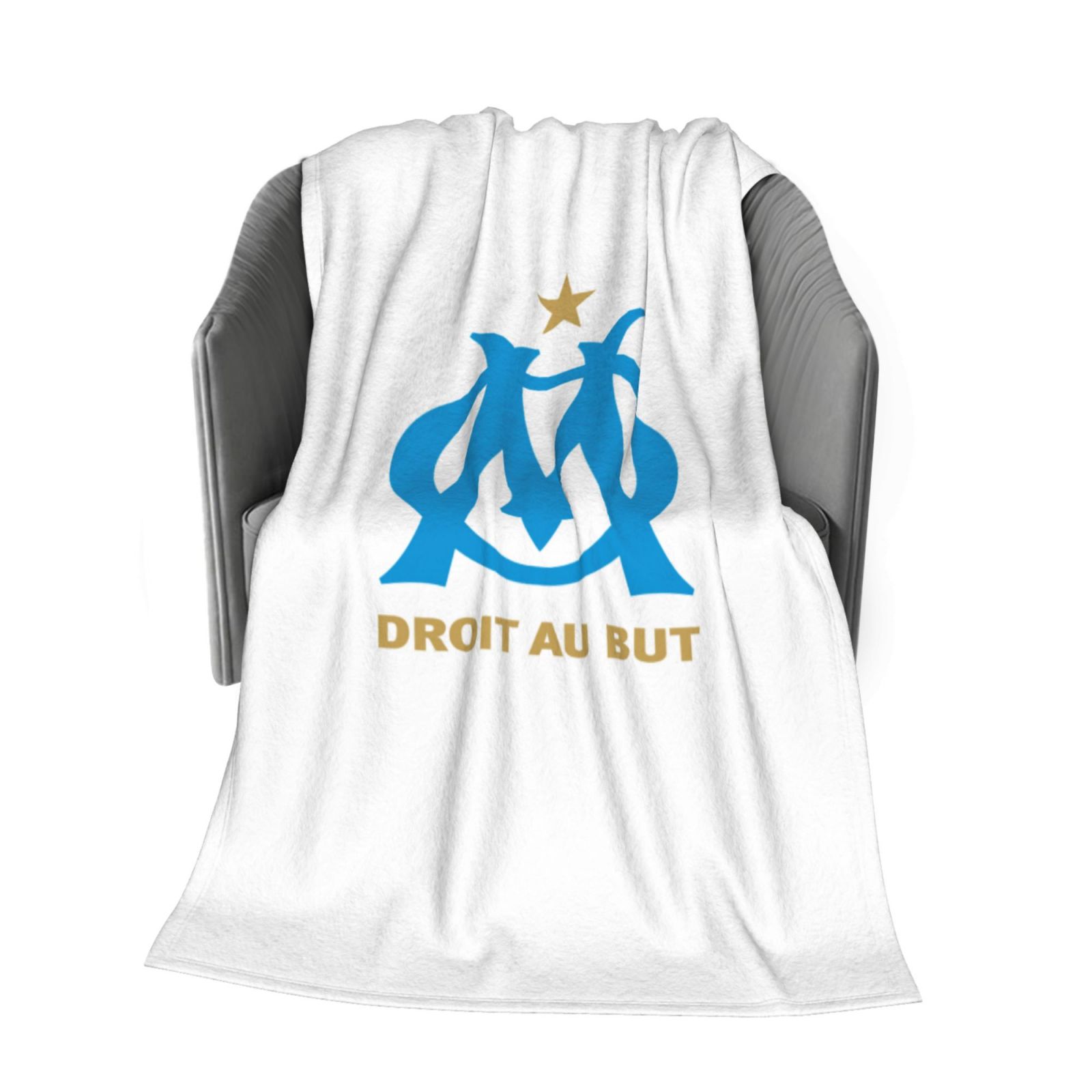 Olympique Marselile Flannel Blanket FLB1578 - Soccerfana