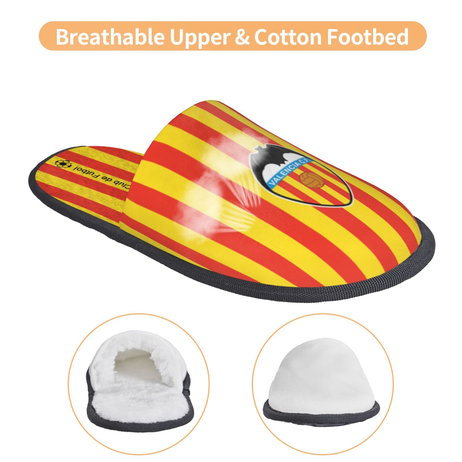 Valencia Cotton Slippers FSP2334 - Soccerfana