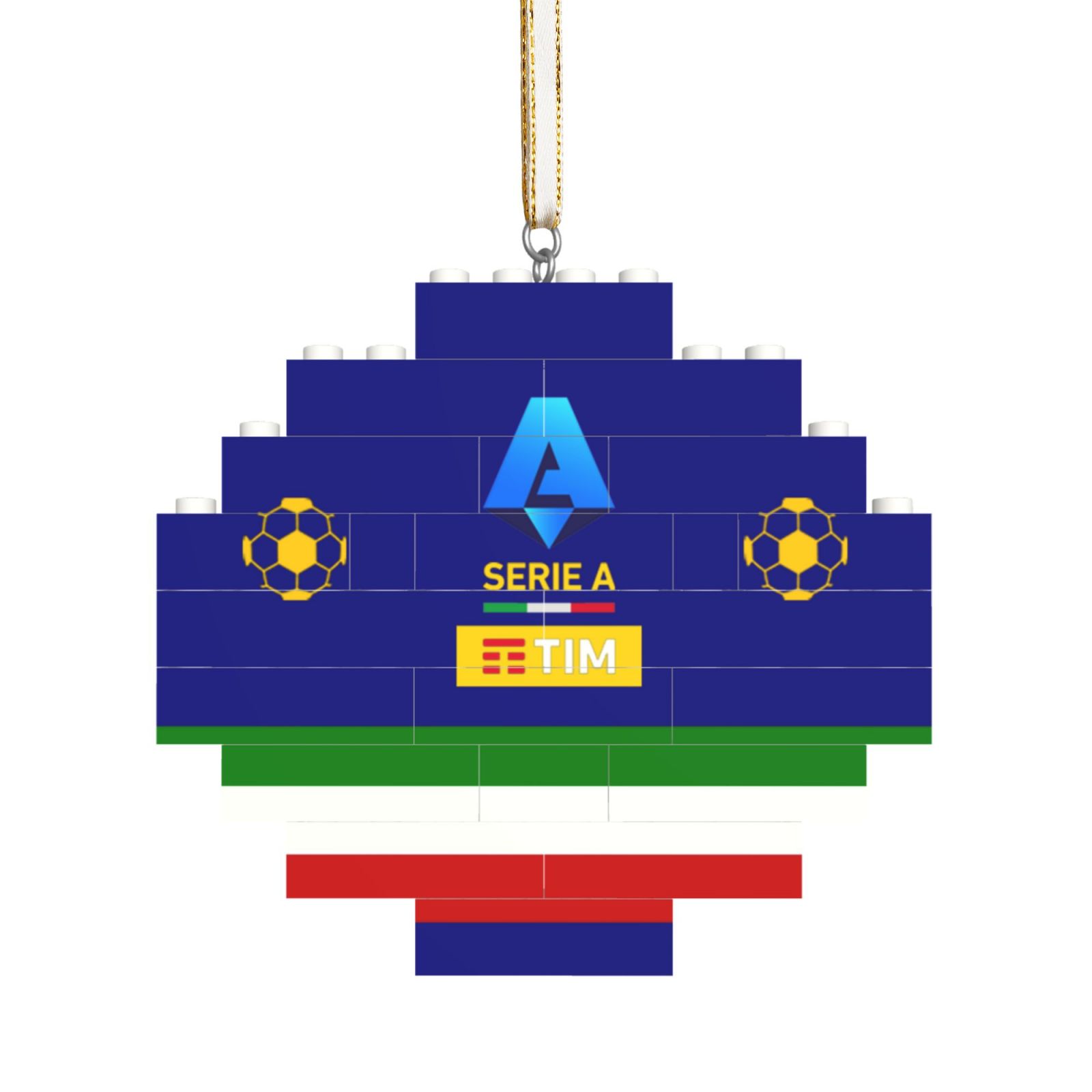 Italy Football League Building Block Puzzle Ornament BBP2024 - Soccerfana