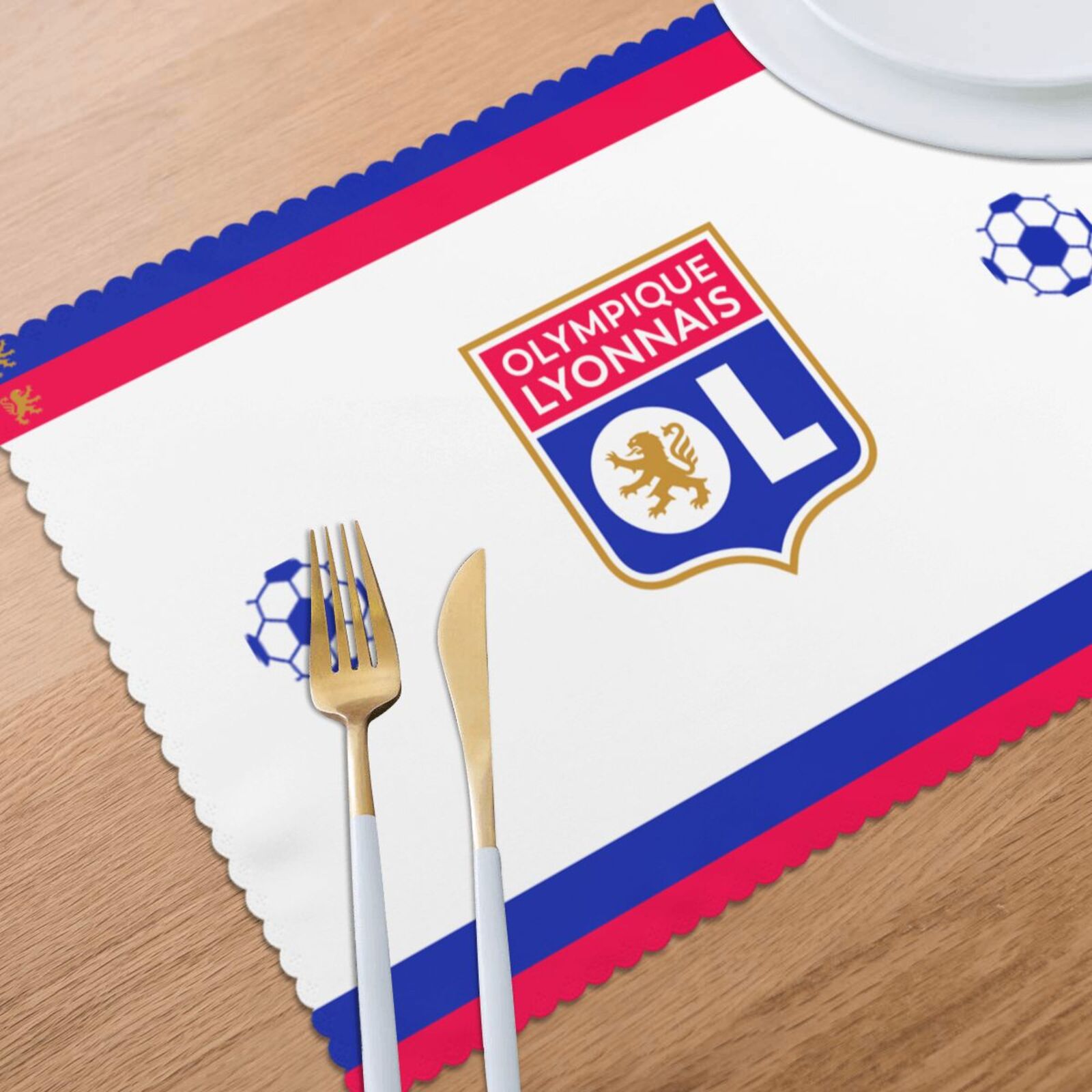Olympique Lyonnais Placemat Set Of 6 PFD2279 - Soccerfana