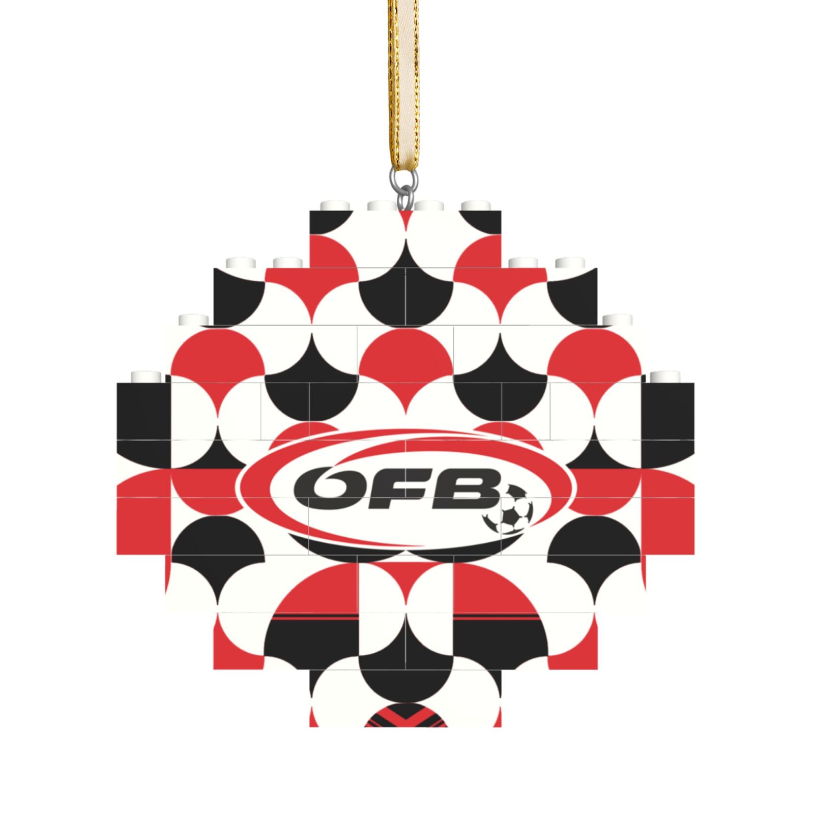 Austria Building Block Puzzle Ornament BBP2001 - Soccerfana