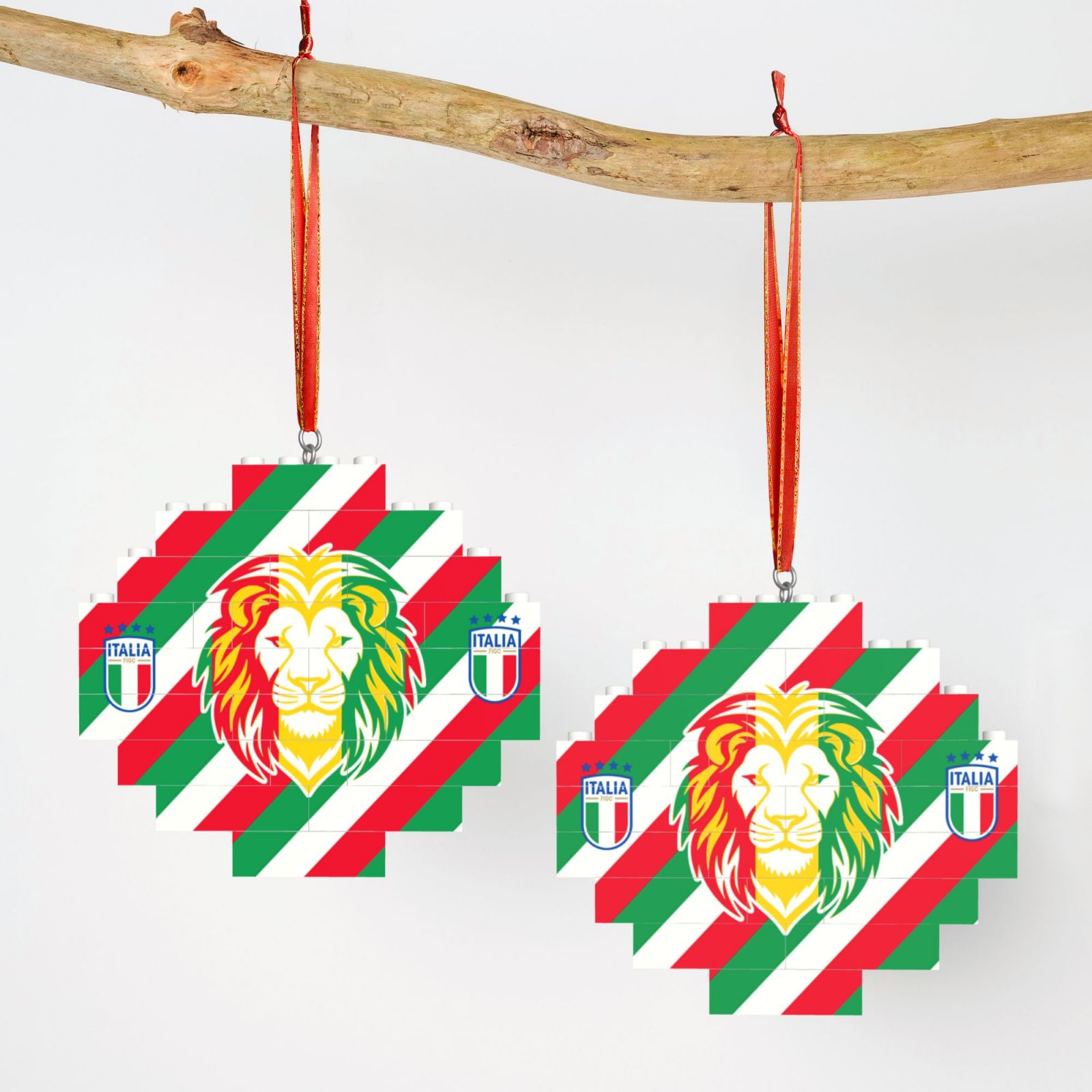 Italy Building Block Puzzle Ornament BBP2022 - Soccerfana