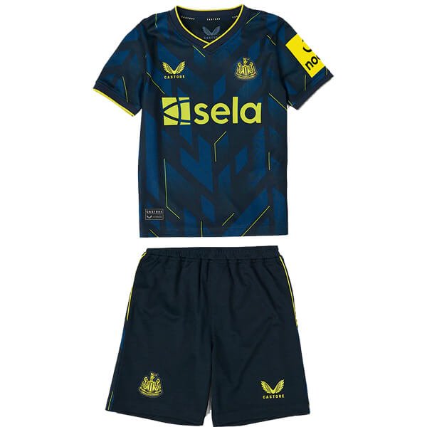Kid's Newcastle United Third Jersey+Shorts 23/24 - Soccerfana