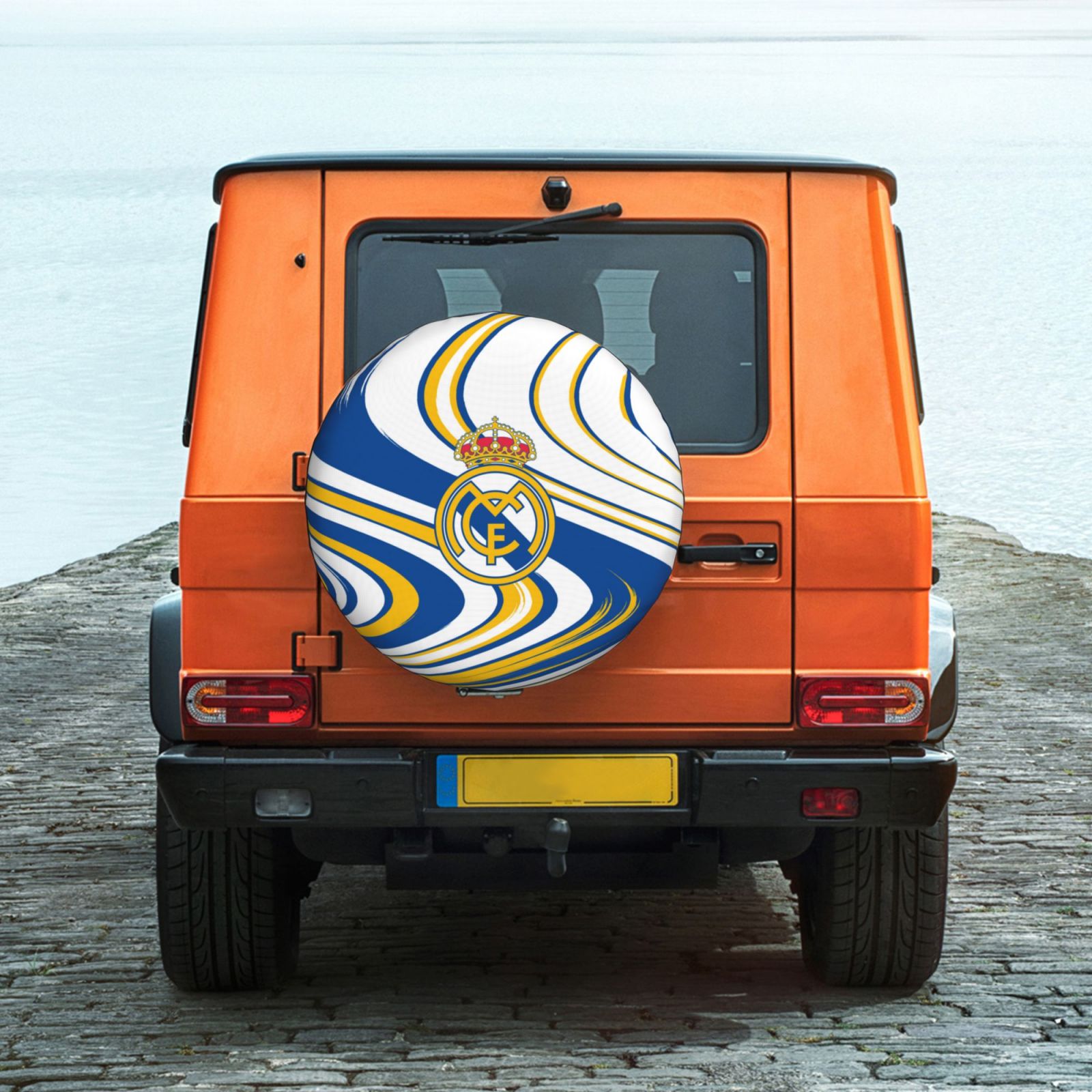 Real Madrid Car Tire Dust Cover TIC2762 - Soccerfana