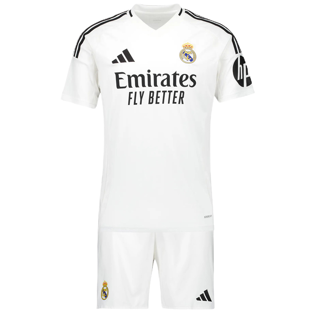 Kid's Real Madrid Home Jersey+Shorts 2024/25 - Soccerfana