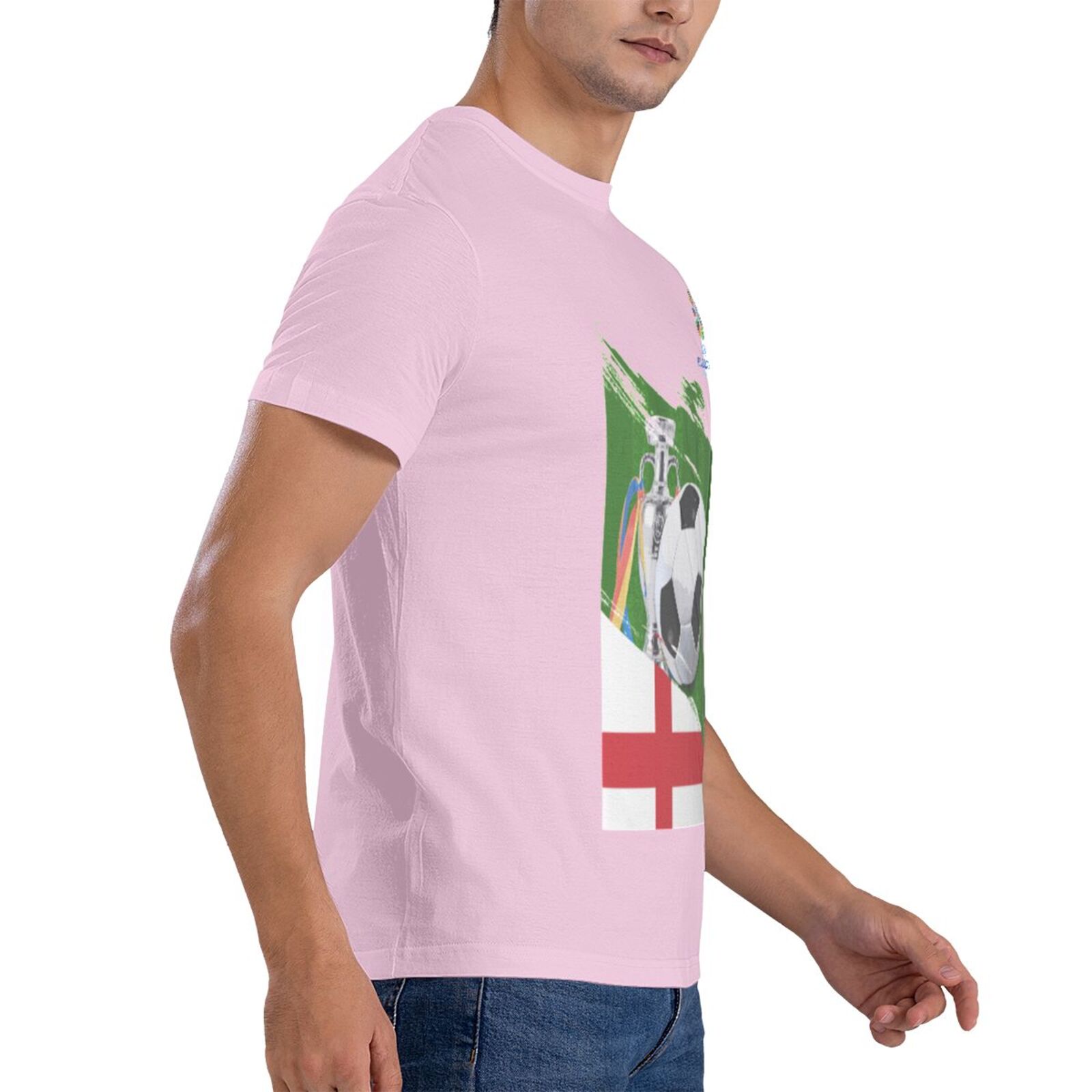 Men's England EURO 2024 Basic Short Sleeve T-Shirt BST1681 - Soccerfana