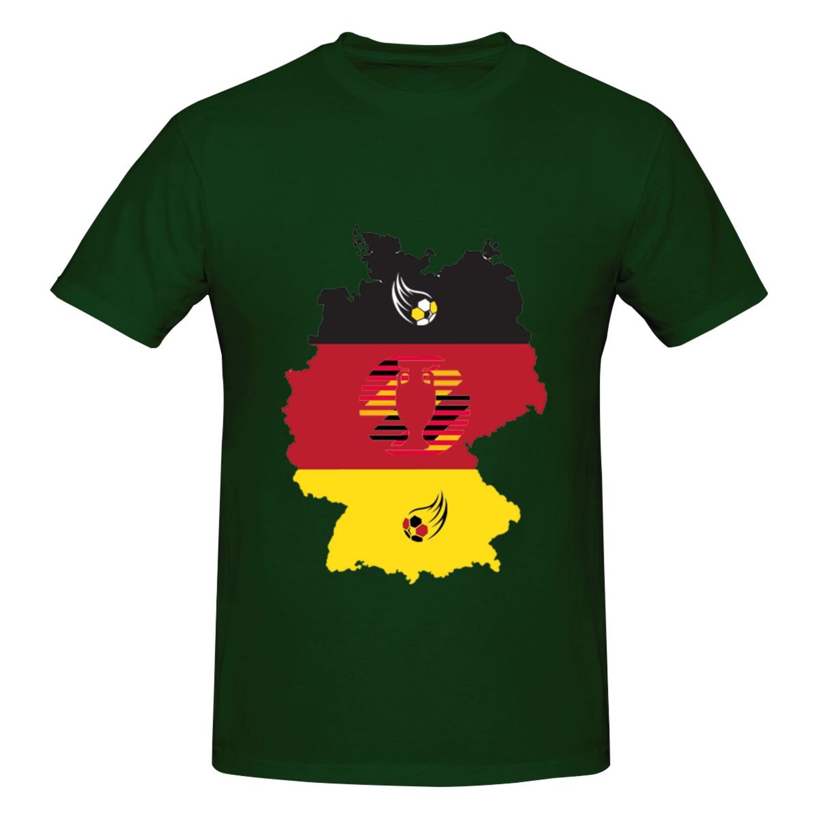 Men's Germany EURO 2024 Basic Short Sleeve T-Shirt BST1770 - Soccerfana