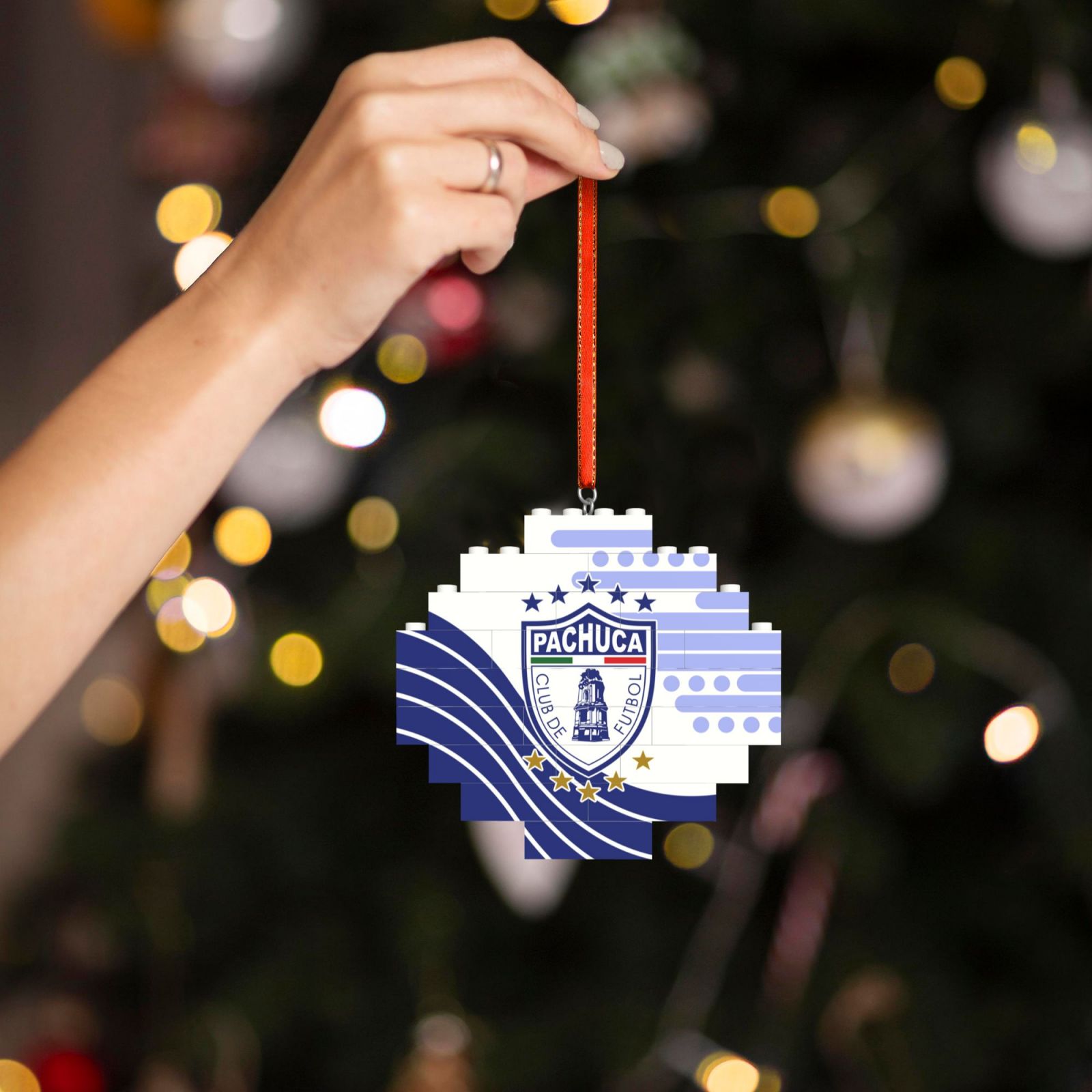 Pachuca Building Block Puzzle Ornament BBP2166 - Soccerfana