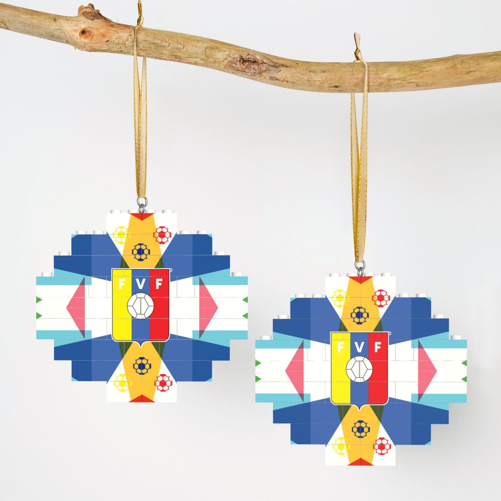 Venezuela Building Block Puzzle Ornament BBP2037 - Soccerfana