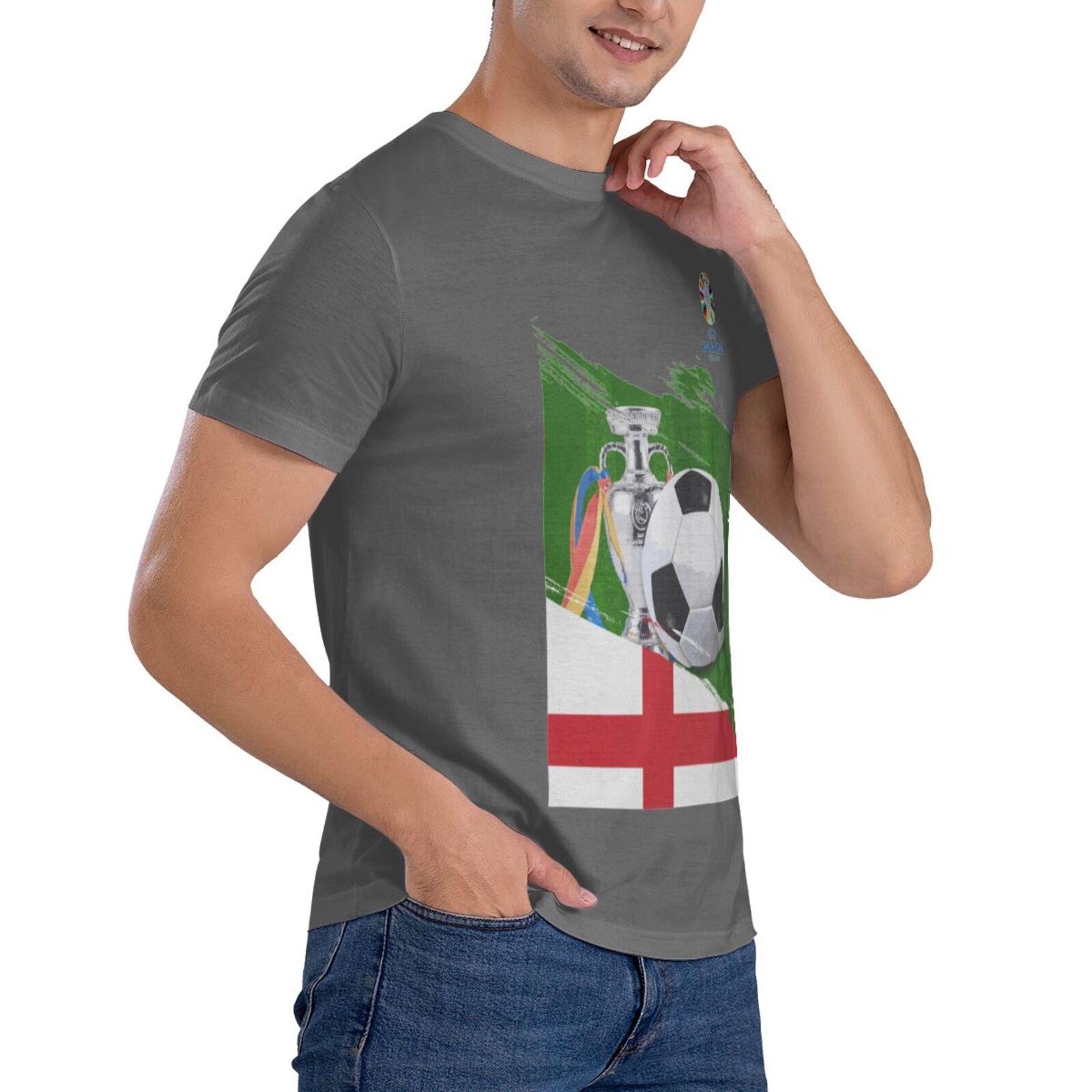 Men's England EURO 2024 Basic Short Sleeve T-Shirt BST1681 - Soccerfana