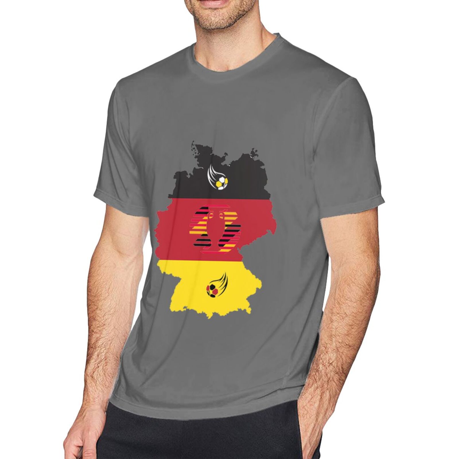 Men's Germany EURO 2024 Basic Short Sleeve T-Shirt BST1770 - Soccerfana
