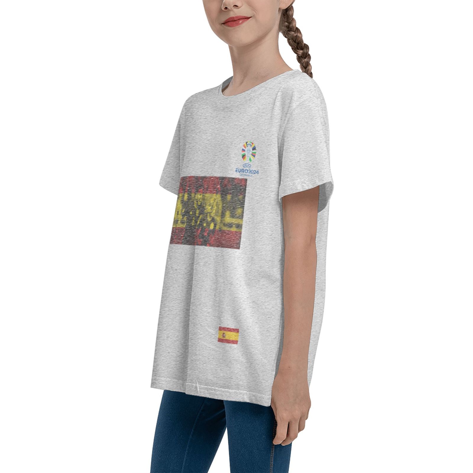 Kid's Spain EURO 2024 Teenage T-shirt TET1738 - Soccerfana