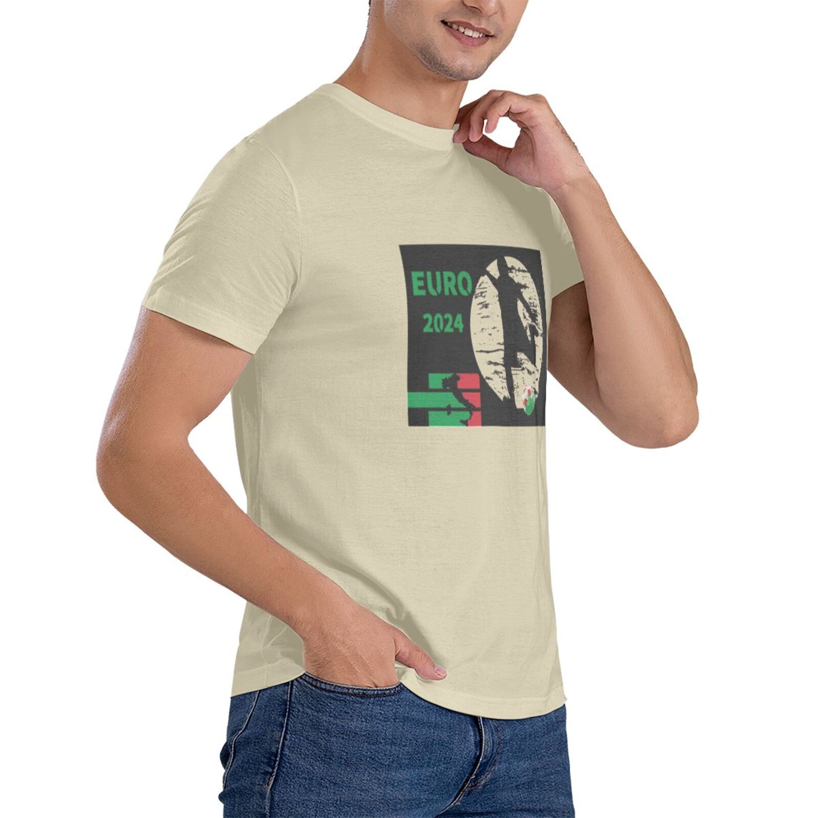 Men's Italy EURO 2024 Basic Short Sleeve T-Shirt BST1751 - Soccerfana