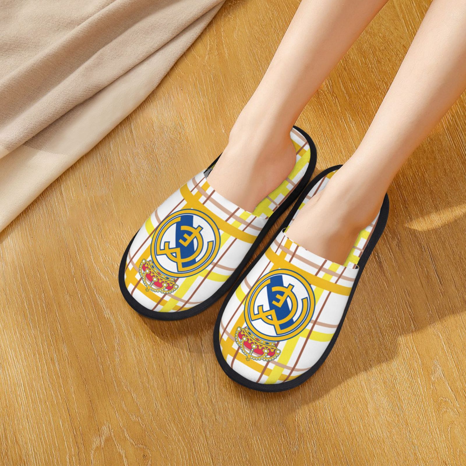 Real Madrid Cotton Slippers FSP2228 - Soccerfana
