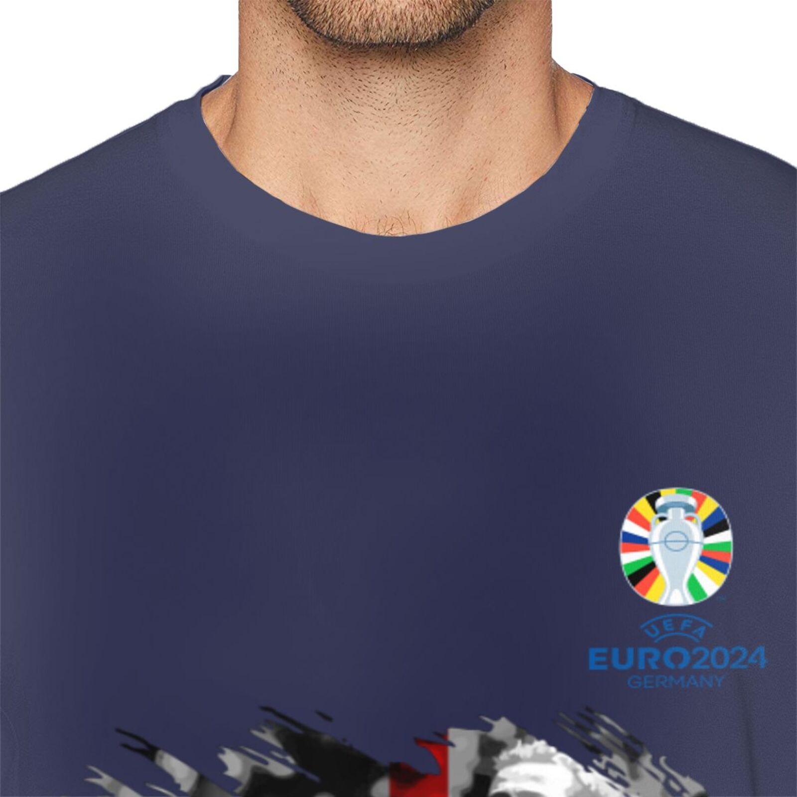 Men's England EURO 2024 Basic Short Sleeve T-Shirt BST1713 - Soccerfana