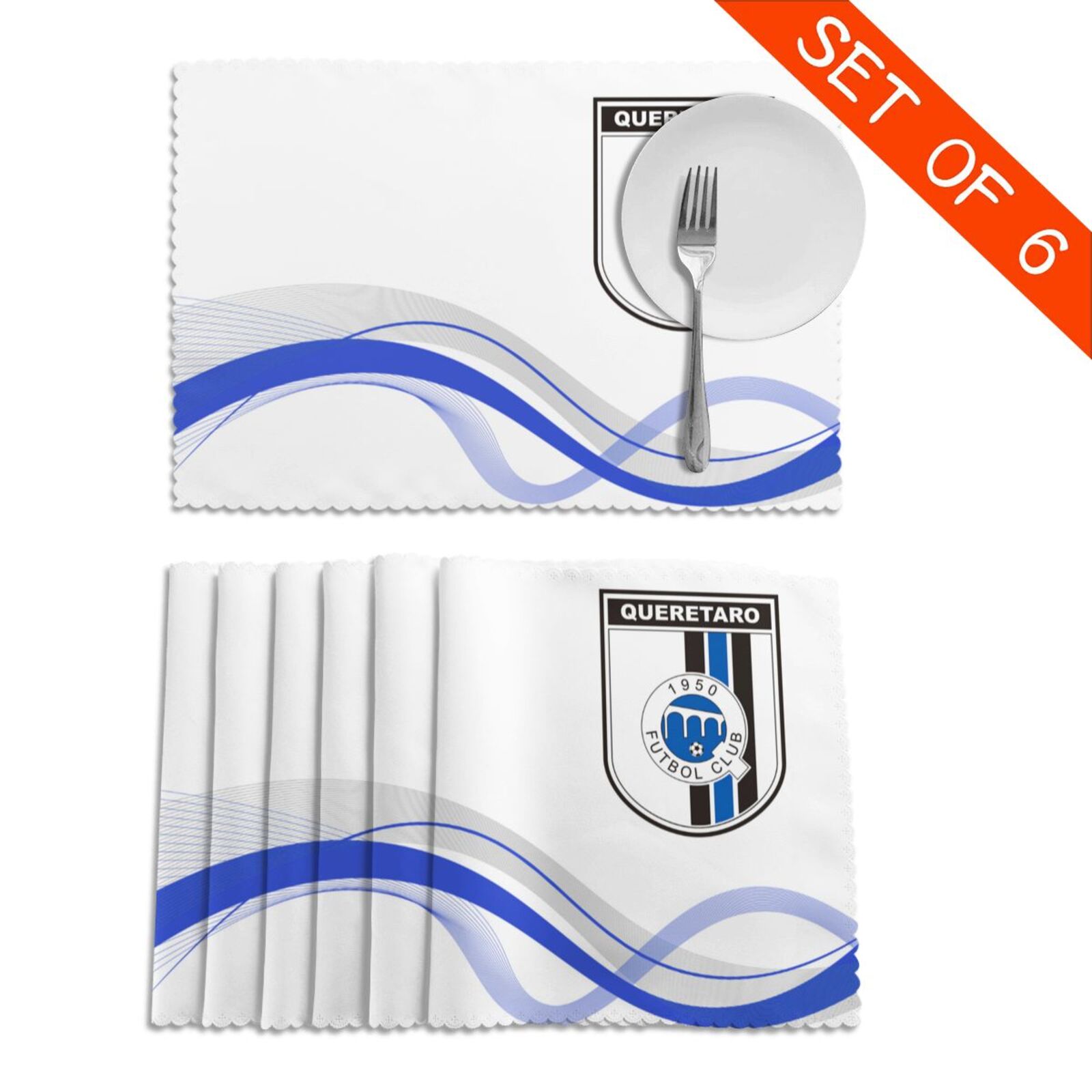 Queretaro Placemat Set Of 6 PFD2078 - Soccerfana