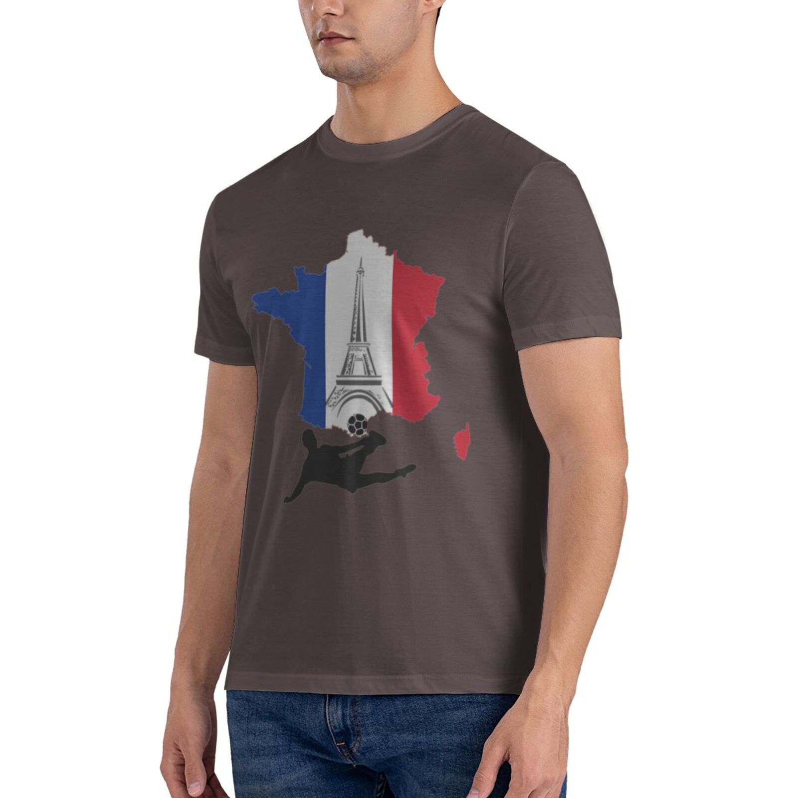 Men's France EURO 2024 Basic Short Sleeve T-Shirt BST1772 - Soccerfana