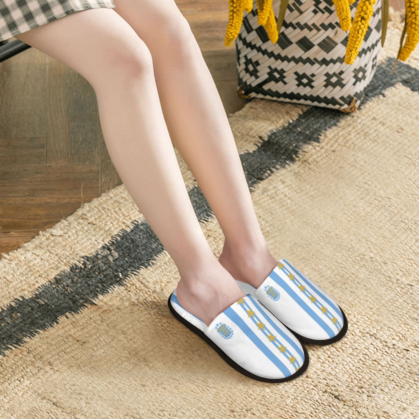 Argentina Cotton Slippers FSP2333 - Soccerfana