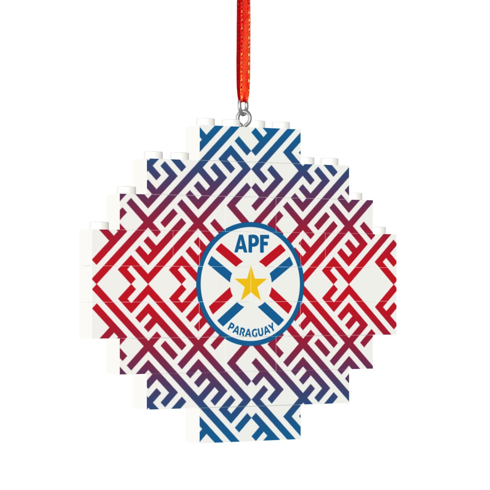 Paraguay Building Block Puzzle Ornament BBP1991 - Soccerfana