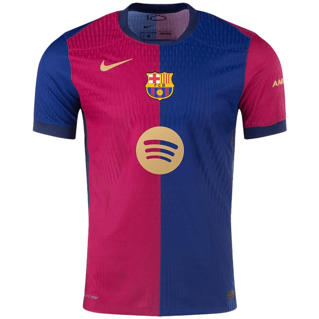 Barcelona Home Spotify Logo Without Text Jersey Player Version 2024/25 - Soccerfana