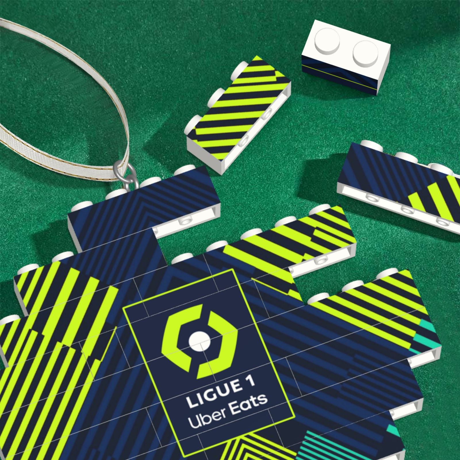 France Football League Building Block Puzzle Ornament BBP2034 - Soccerfana