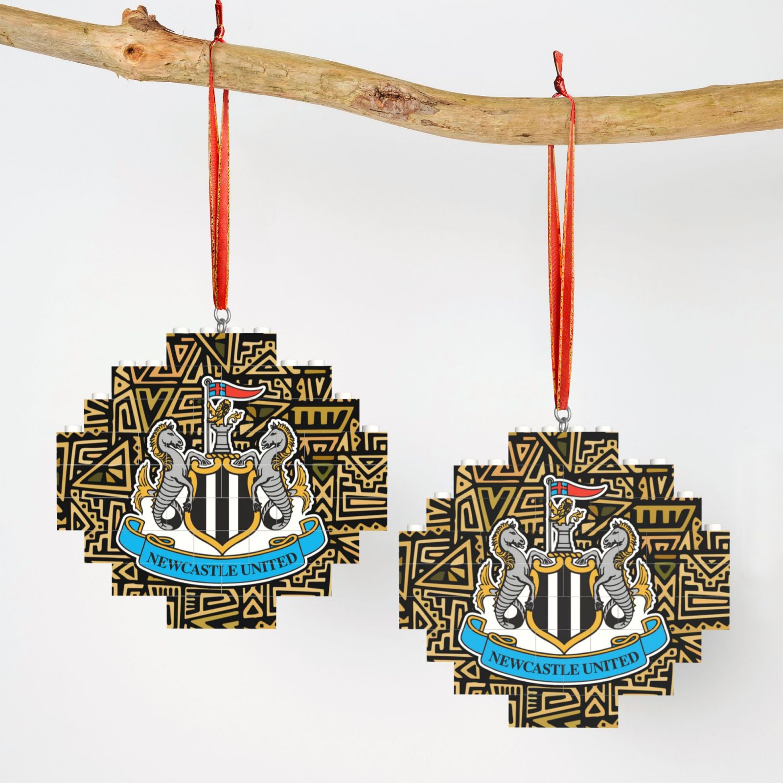 Newcastle United Building Block Puzzle Ornament BBP2104 - Soccerfana